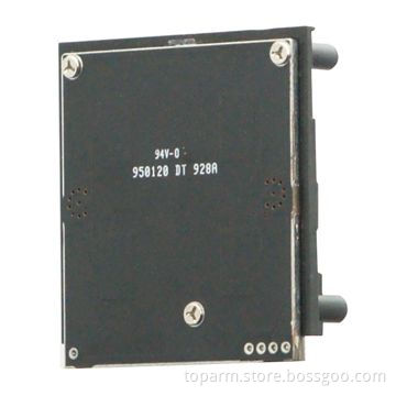 Automatic door, X-band transceiver with two integrated patch antennas